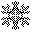 A black-and-white icon for hour number 1: ice