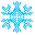 An icon for hour number 1: ice