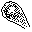 A black-and-white icon for hour number 2: comet