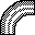 A black-and-white icon for hour number 7: rainbow