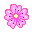 An icon for hour number 10: blossom