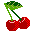 An icon for hour number 13: cherry
