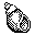 A black-and-white icon for hour number 16: seashell