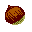 An icon for hour number 18: chestnut